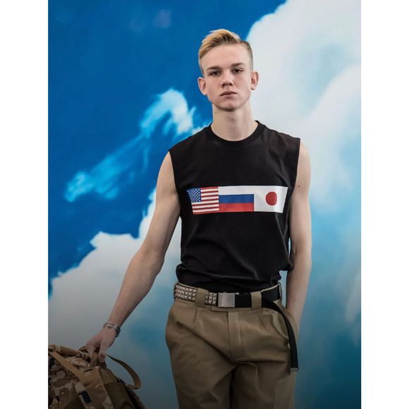 Gosha Rubchinskiy Sleeveless Flag tee size Medium 2018 - Picture 2 of 2